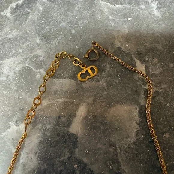 Dior Gold Necklace - STAMPED - Picture 1 of 8
